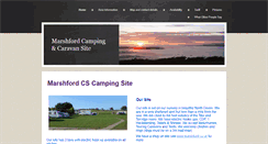 Desktop Screenshot of marshfordcamping.co.uk